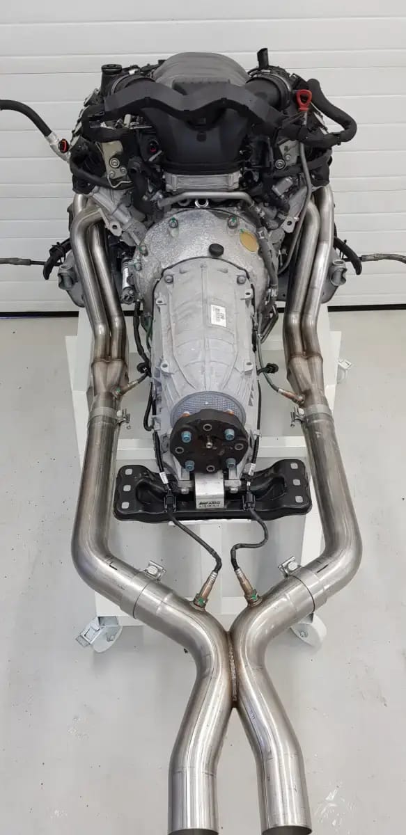 ARH Mercedes C63 2008-2015 1-7/8" x 3" Long Tube Headers & Catted X-Pipe thumbnail 3