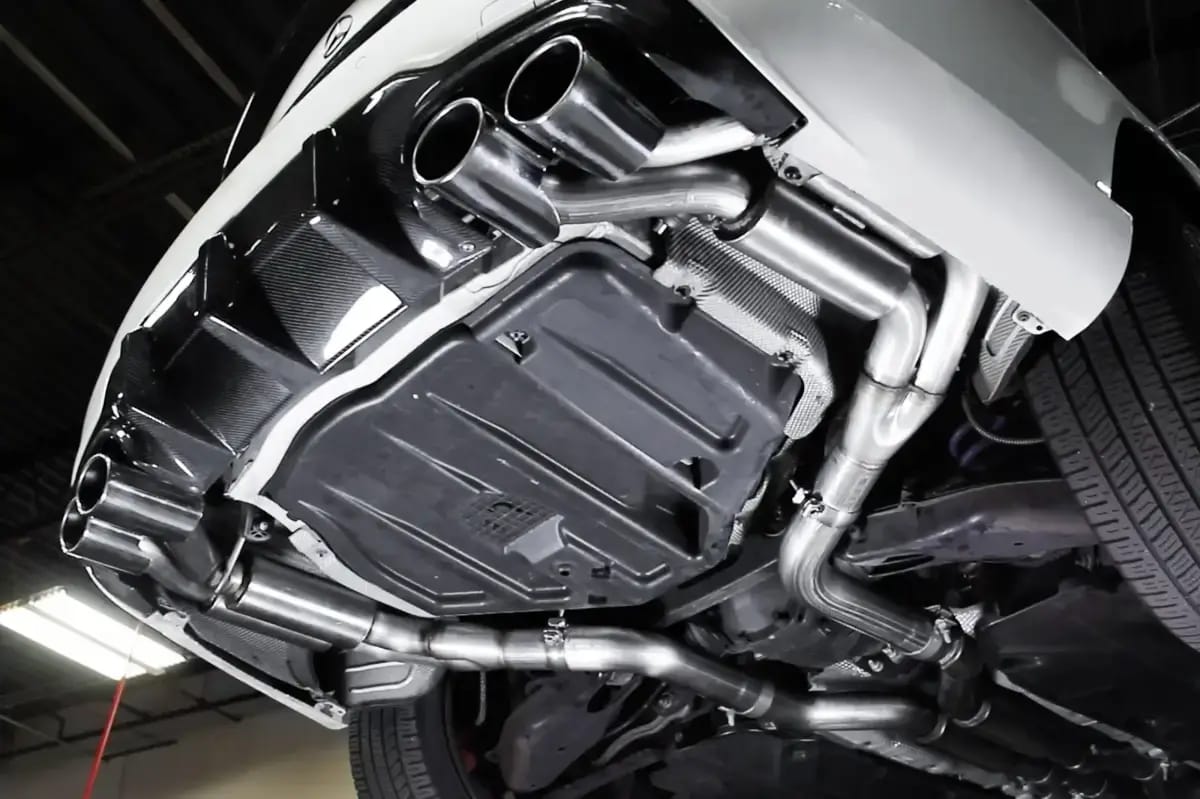 ARH Mercedes C63 2008-2015 Catback With Quad Stainless Steel Tips thumbnail 3