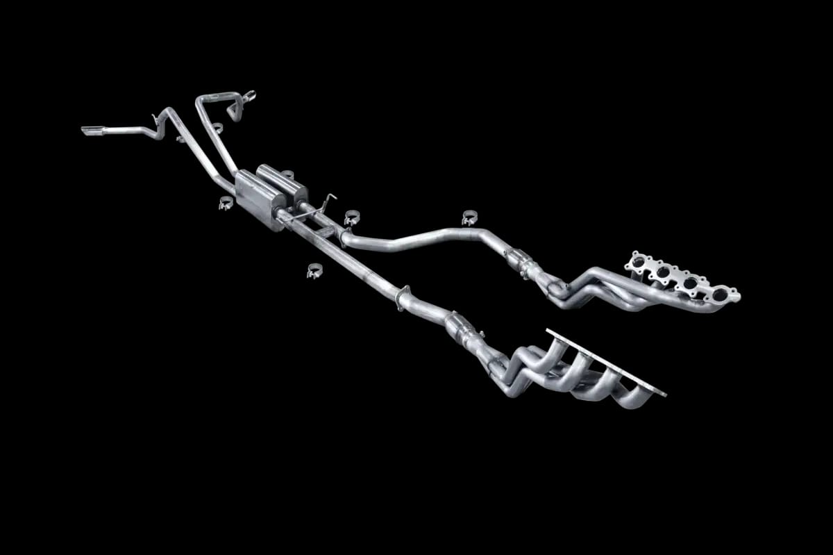 ARH Toyota Tundra 2007+ 1-3/4" x 3" Long Tube Headers & Catted Connection Pipes With Stainless Steel Dual Tips