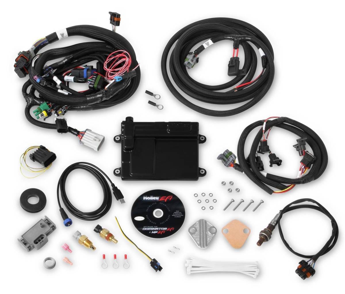 Holley HP EFI ECU and Harness Kit Universal Ford V8 with EV1 Connectors - NTK O2 Sensor thumbnail 2