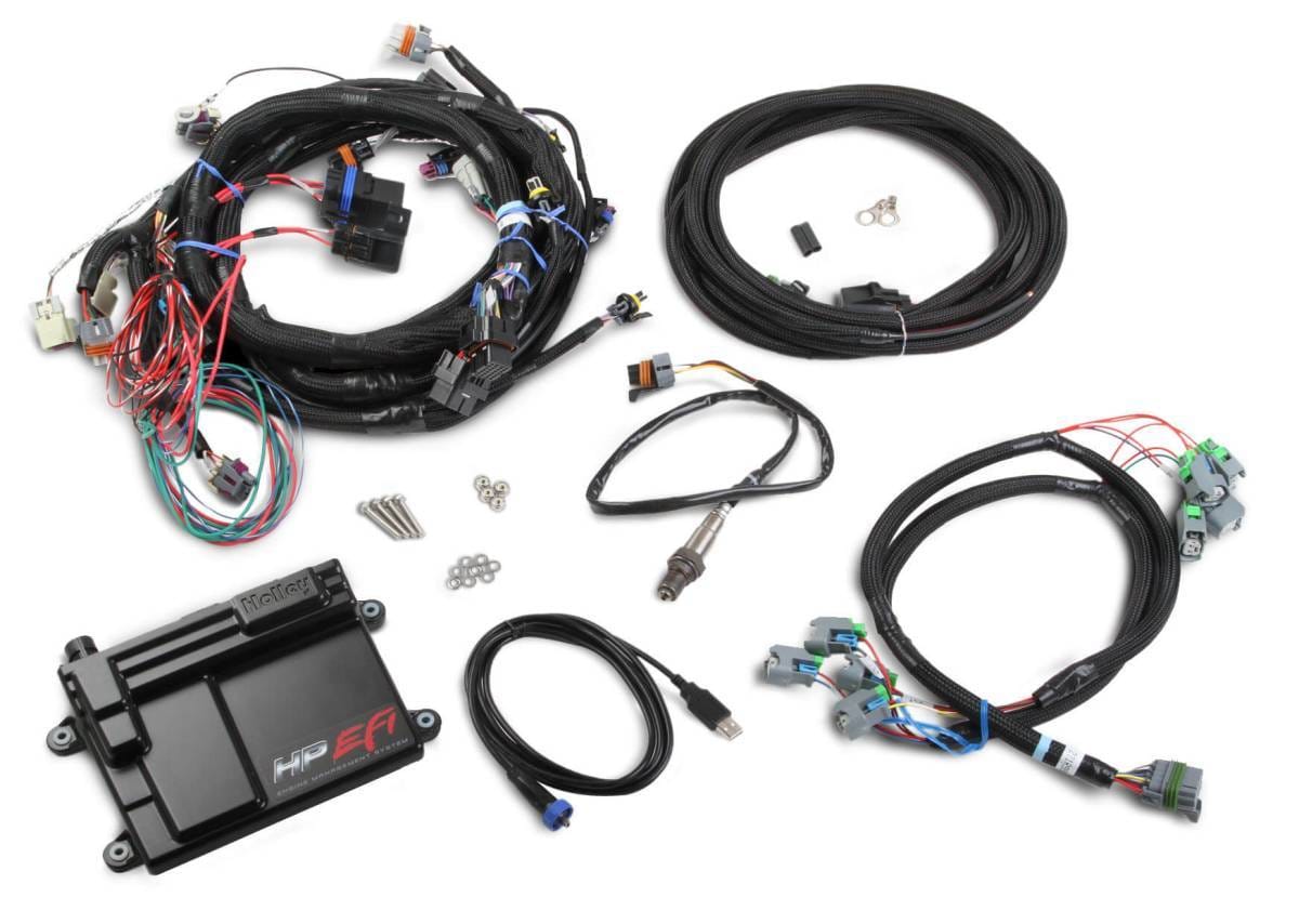 Holley HP EFI ECU and Harness Kit for LS2 LS3 LS7 58x with EV6 Connectors - Bosch O2 Sensor thumbnail 2