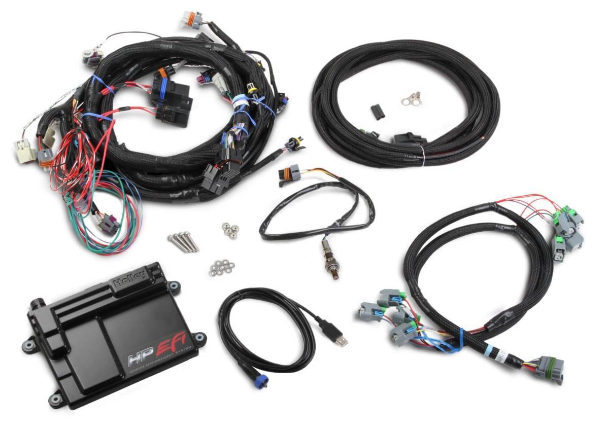 Holley HP EFI ECU and Harness Kit for LS2 LS3 LS7 58x with EV6 Connectors - NTK O2 Sensor thumbnail 2