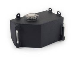 Aluminum Recovery / Fill Tank 1984-1996 Corvette - Black Powdercoated
