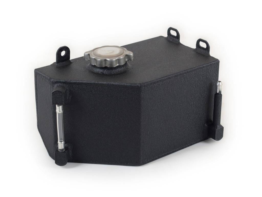 Aluminum Recovery / Fill Tank 1984-1996 Corvette - Black Powdercoated