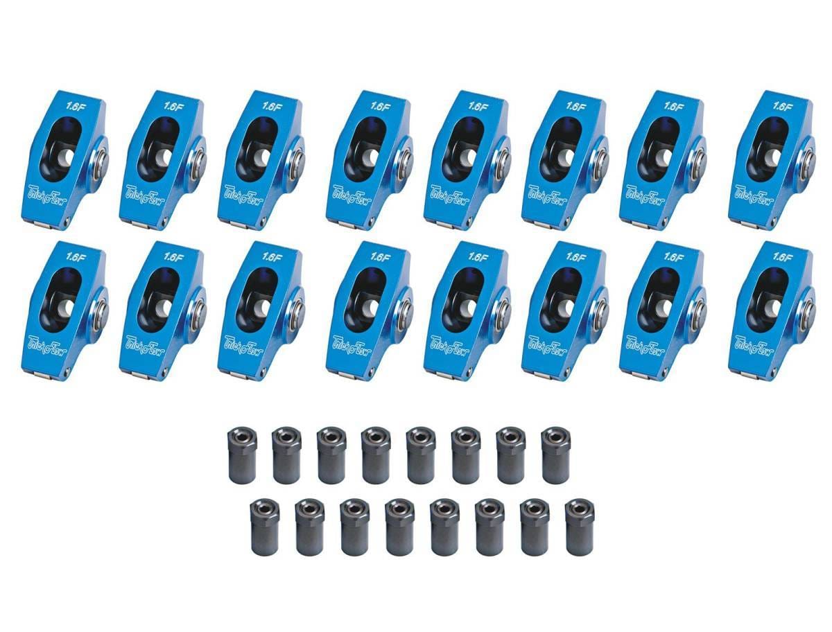 Trick Flow 1.6/1.72 Ratio Split 3/8 SBF Aluminum Roller Rockers