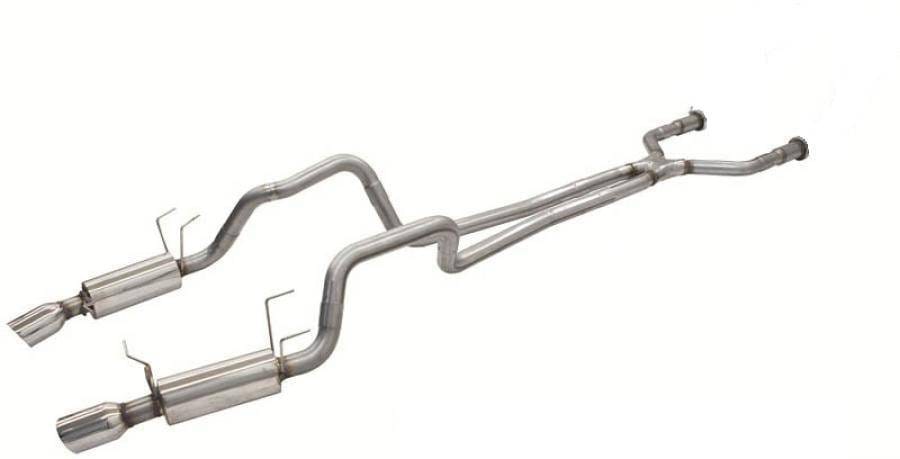 Bassani Ford Mustang 2011-13 V6 3.7L 2-1/2" Catback With Dual Stainless Steel Tips