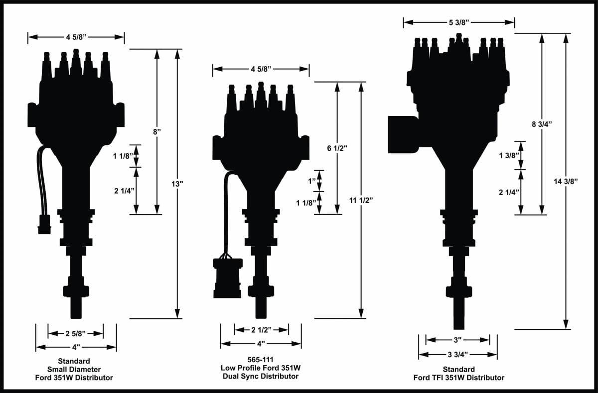 Holley EFI Low Profile Dual Sync Distributor For 351W SBF thumbnail 6