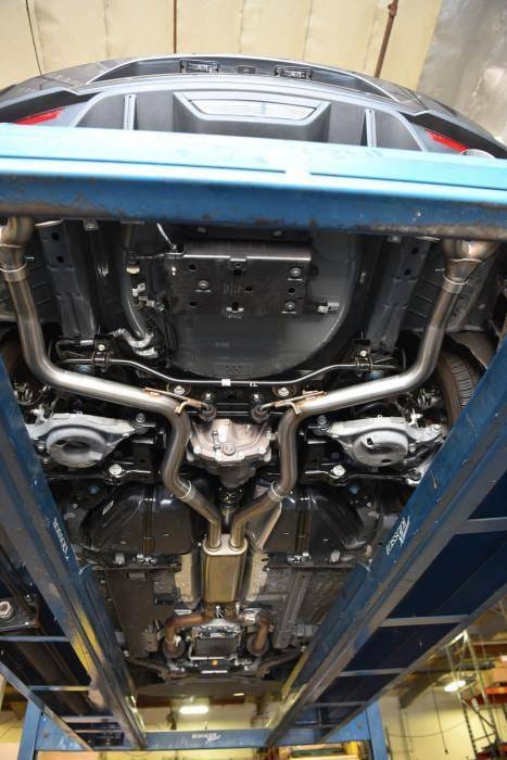 Bassani Ford Mustang 2018-2019 5.0L 3" Cat Back With Dual Stainless Steel Tips thumbnail 2