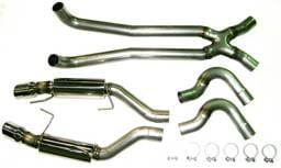 Bassani Ford Mustang GT500 2007-2009 5.4L 3" Cat Back With Dual Stainless Steel Tips