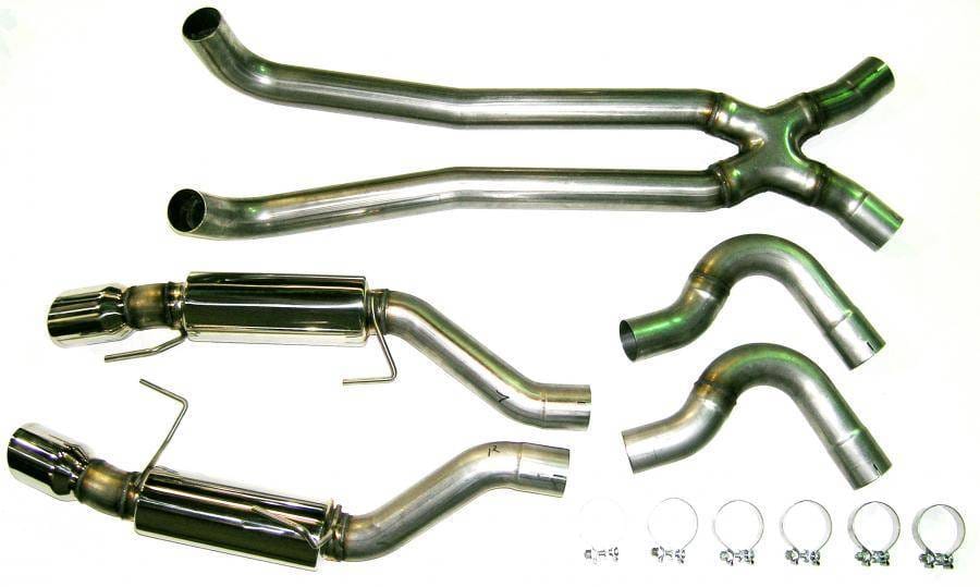 Bassani Ford Mustang GT500 2007-2009 5.4L 3" Cat Back With Dual Stainless Steel Tips