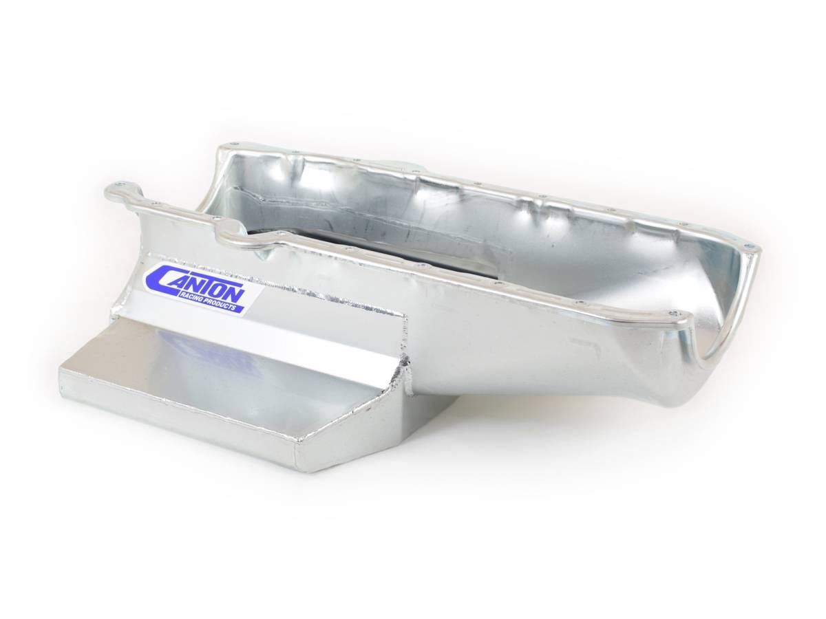 1986-Newer Small Block Chevy Shallow Circle Track 12" Long Sump Canton Race Oil Pan thumbnail 2