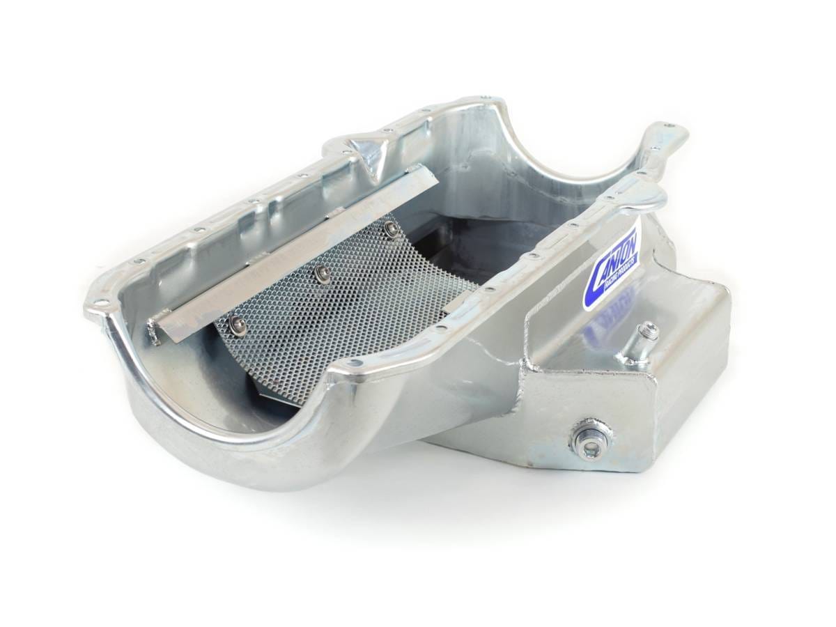 1986-Newer Small Block Chevy Shallow Circle Track 12" Long Sump Canton Race Oil Pan thumbnail 3