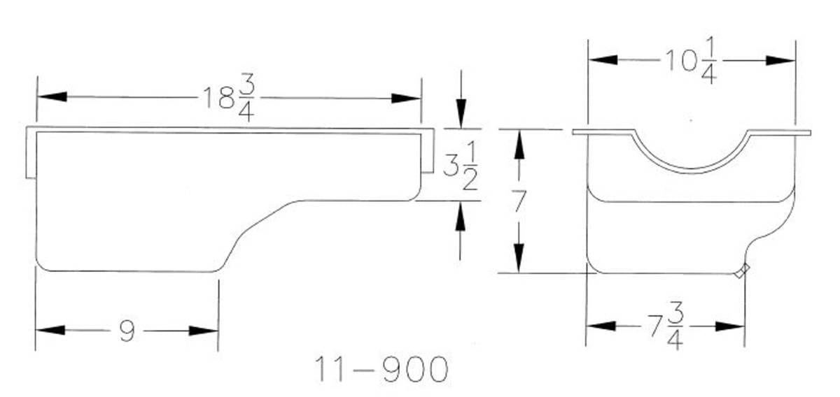 Ford 2300cc Stock Appearing Circle Track Canton Race Oil Pan thumbnail 5