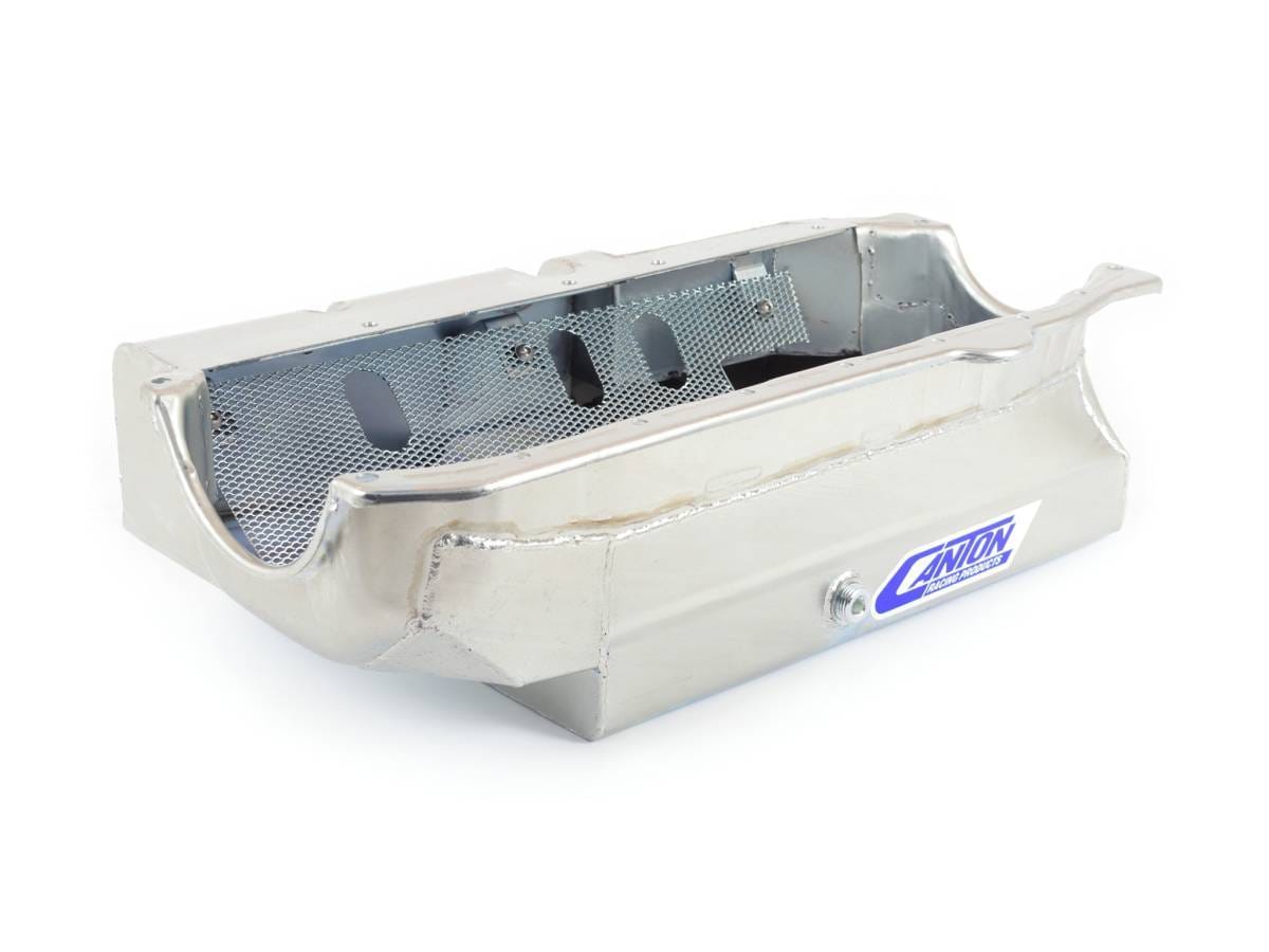 1985-Earlier SBC Shallow Open Chassis Pro Wet Sump Canton Race Oil Pan
