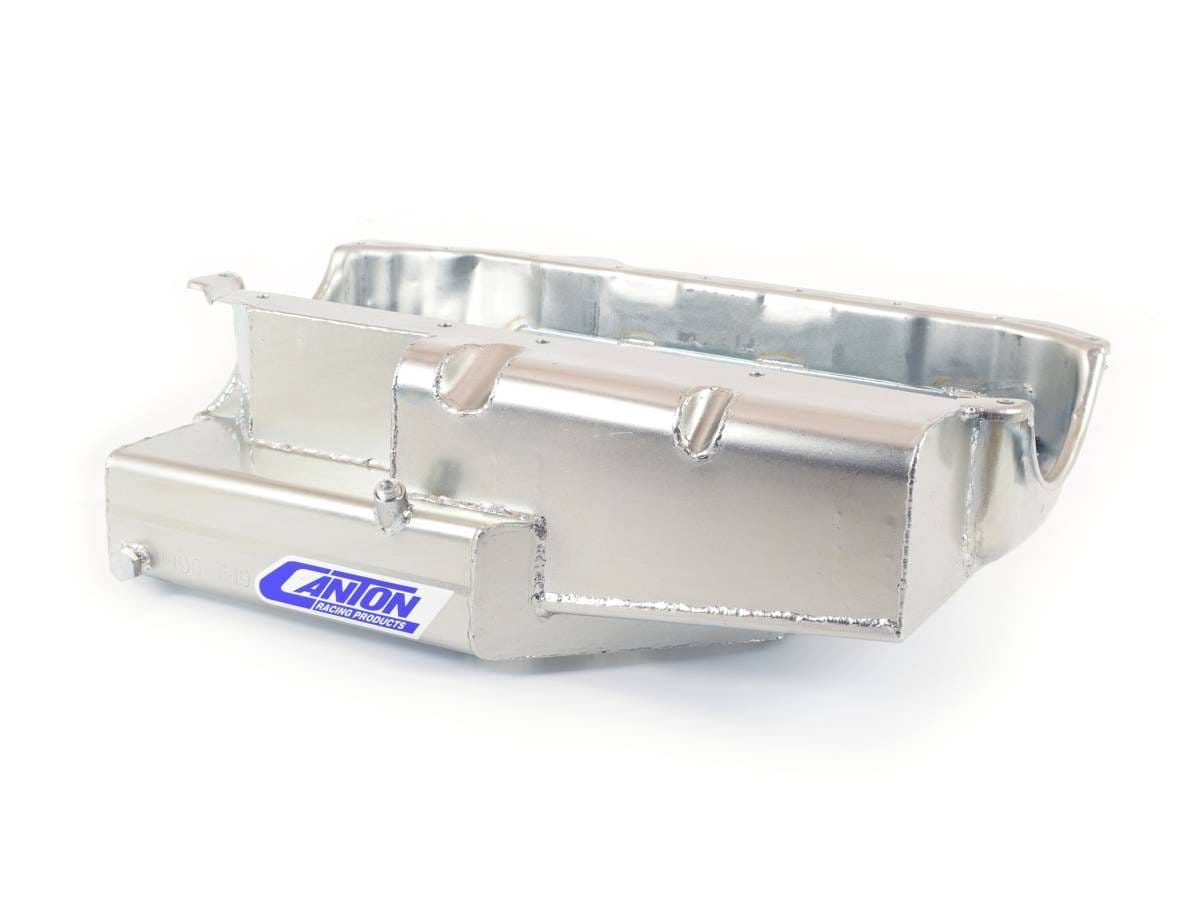 1985-Earlier SBC Shallow Open Chassis Pro Wet Sump Canton Race Oil Pan thumbnail 2