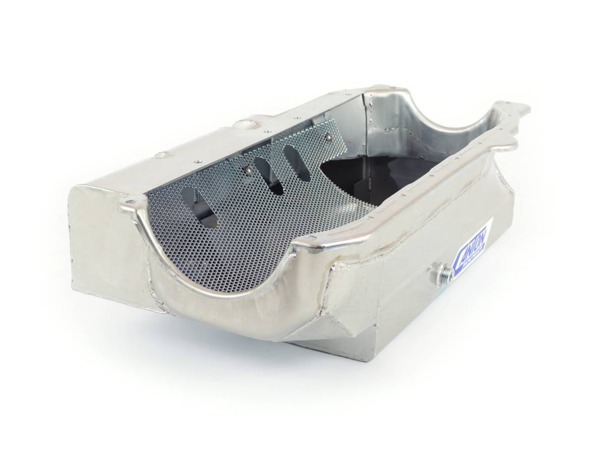 1985-Earlier SBC Shallow Open Chassis Pro Wet Sump Canton Race Oil Pan thumbnail 3