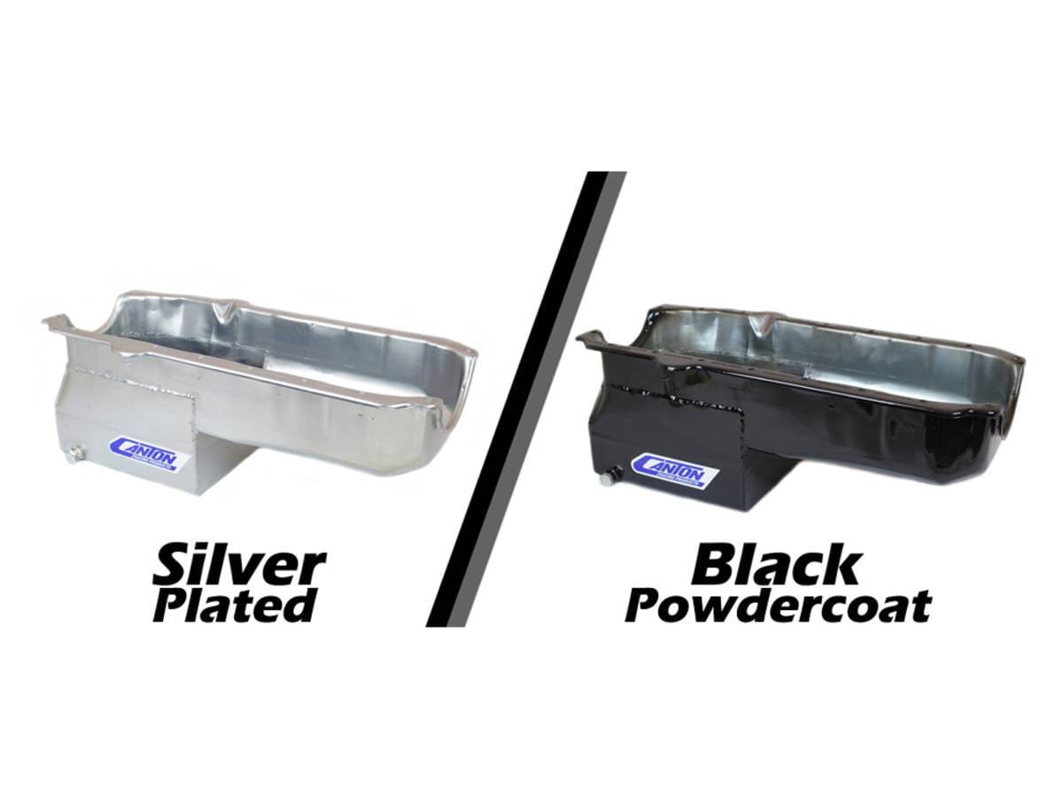 Pre-1980 SBC Blocks With Left Side Dipstick Bracket Drag Racing Canton Race Oil Pan - Silver thumbnail 6