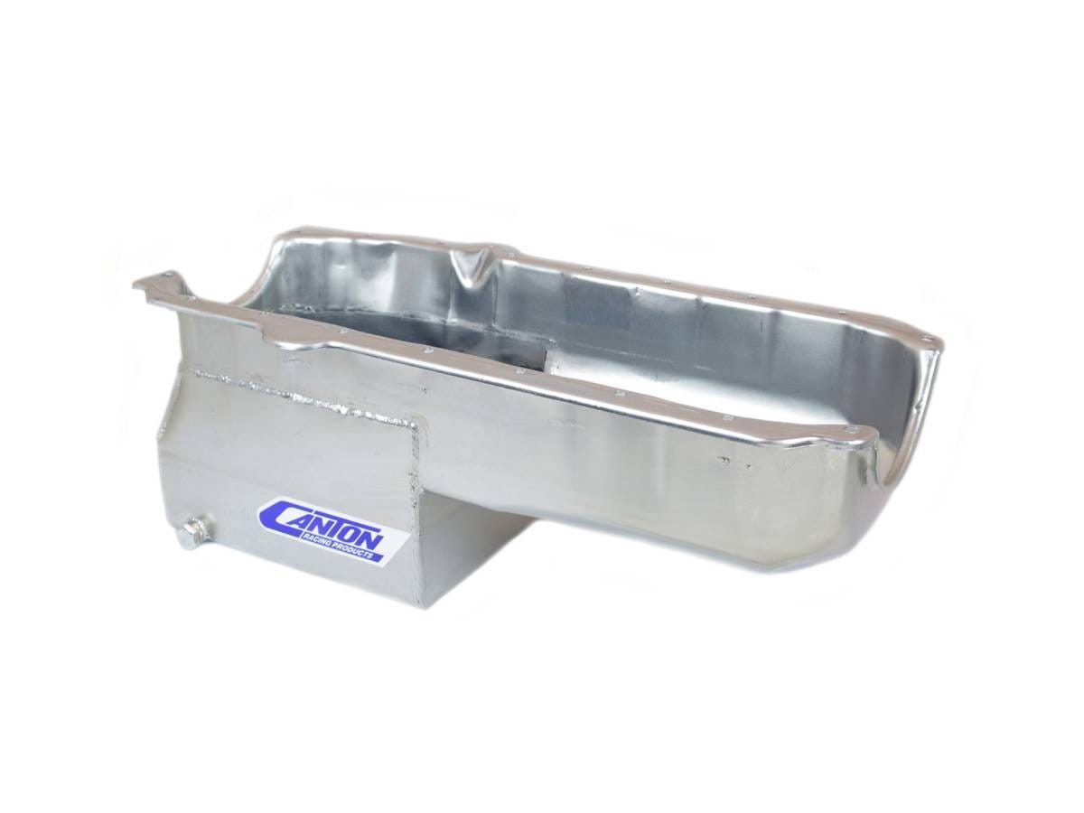 Pre-1980 SBC Blocks With Left Side Dipstick Bracket Drag Racing Canton Race Oil Pan - Black thumbnail 2