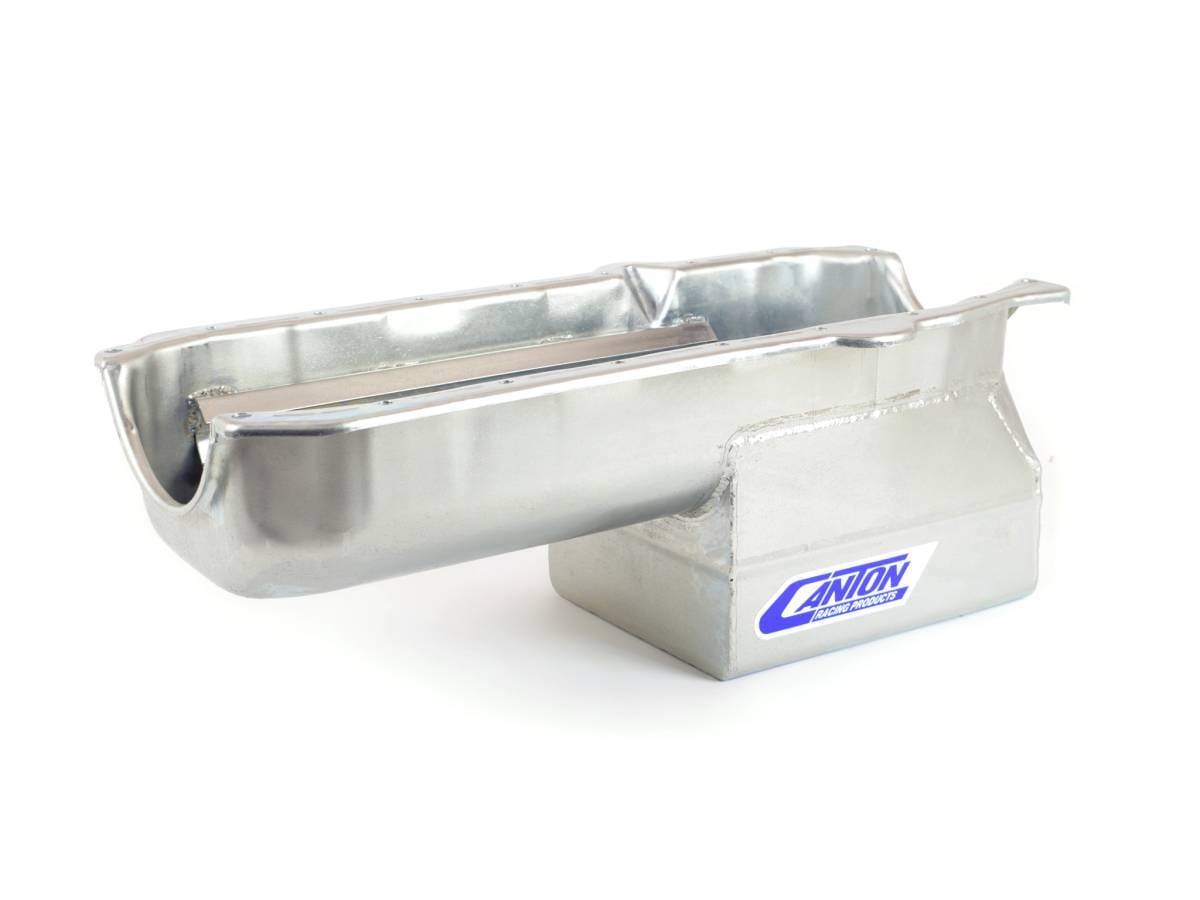SBC 1980-1985 With Right Side Dipstick Drag Race Canton  Race Oil Pan - Silver thumbnail 2