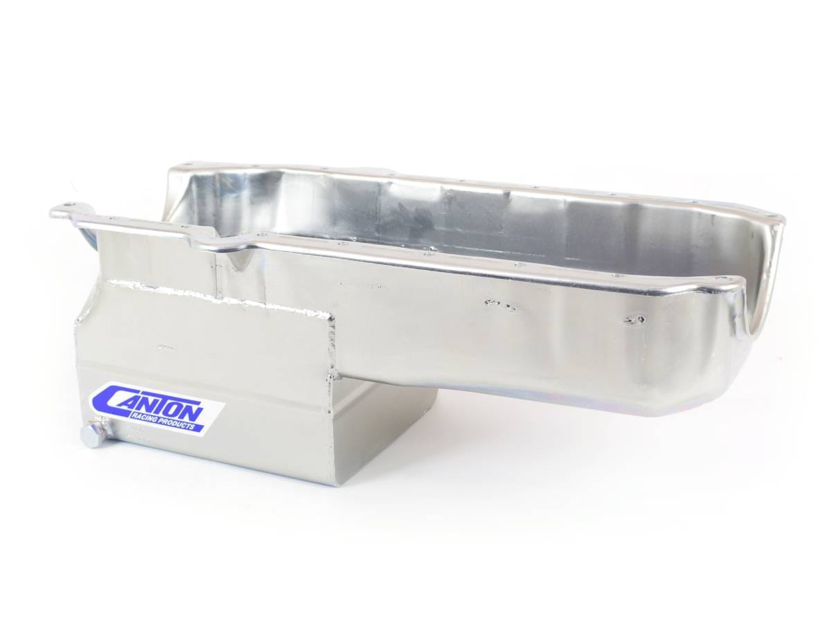 SBC 1985-Newer Drag Race Canton  Race Oil Pan - Silver