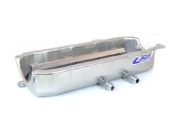 Pre-1985 SBC Dry Sump Left Side Pickup Exits Canton Shallow Race Oil Pan