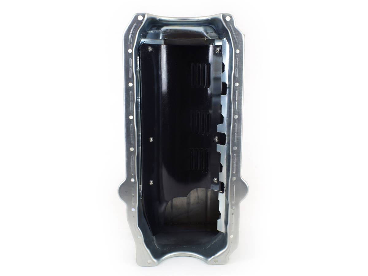 Canton Drag Race Chevy SBC Pre-1985 Blocks w/ Left Side Dipstick Oil Pan - Silver thumbnail 4