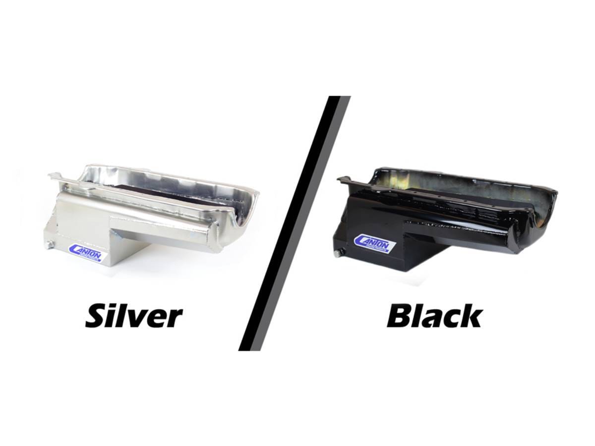 Canton Drag Race Chevy SBC Pre-1985 Blocks w/ Left Side Dipstick Oil Pan - Black thumbnail 6