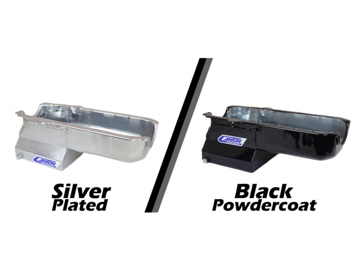 Canton "T" Sump Drag Race Chevy SBC Pre-1980 Blocks w/ Left Side Dipstick Oil Pan - Black thumbnail 5