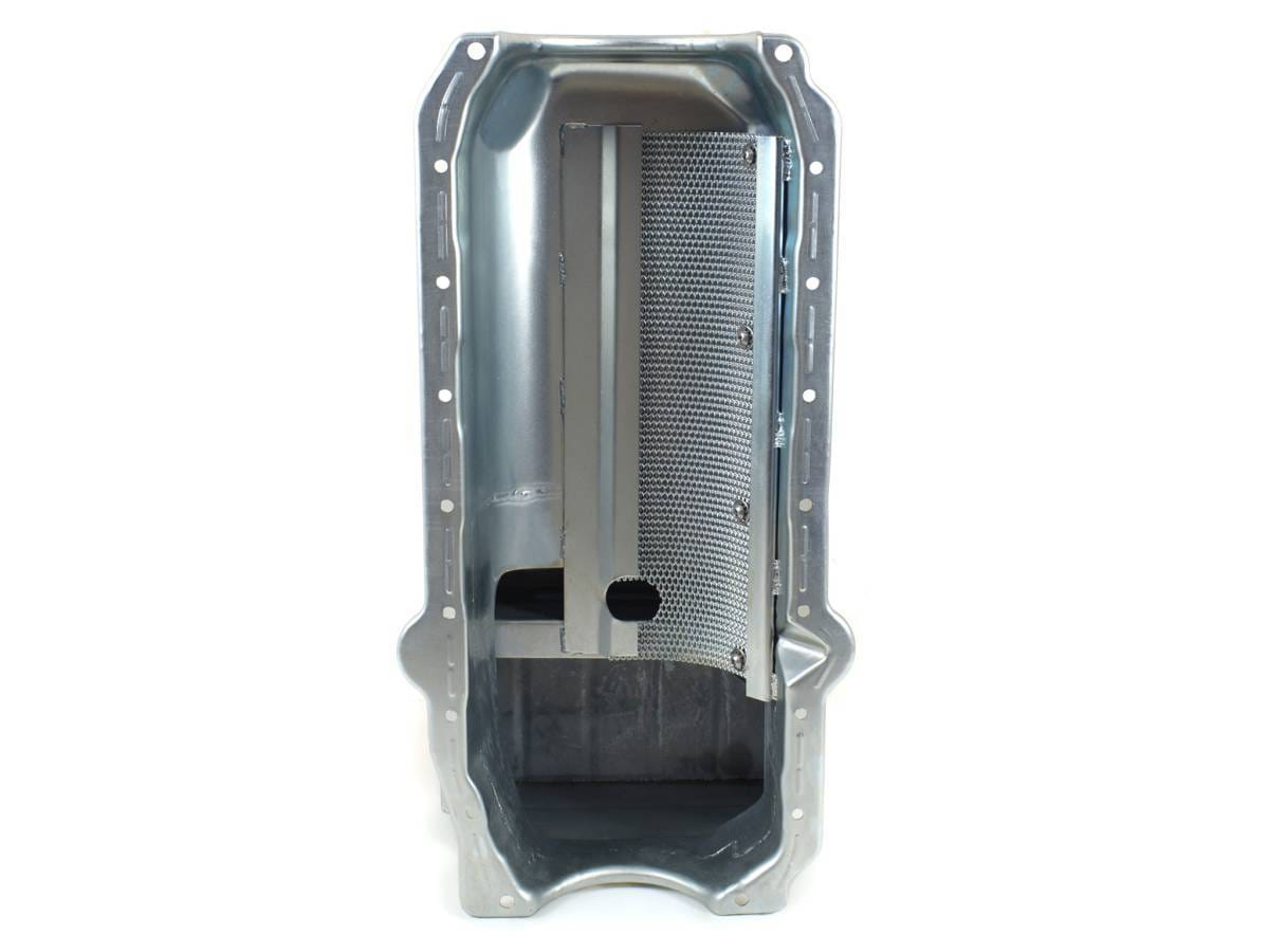 Canton "T" Sump Drag Race Chevy SBC 1980-1985 Blocks w/ Right Side Dipstick Oil Pan - Silver thumbnail 6