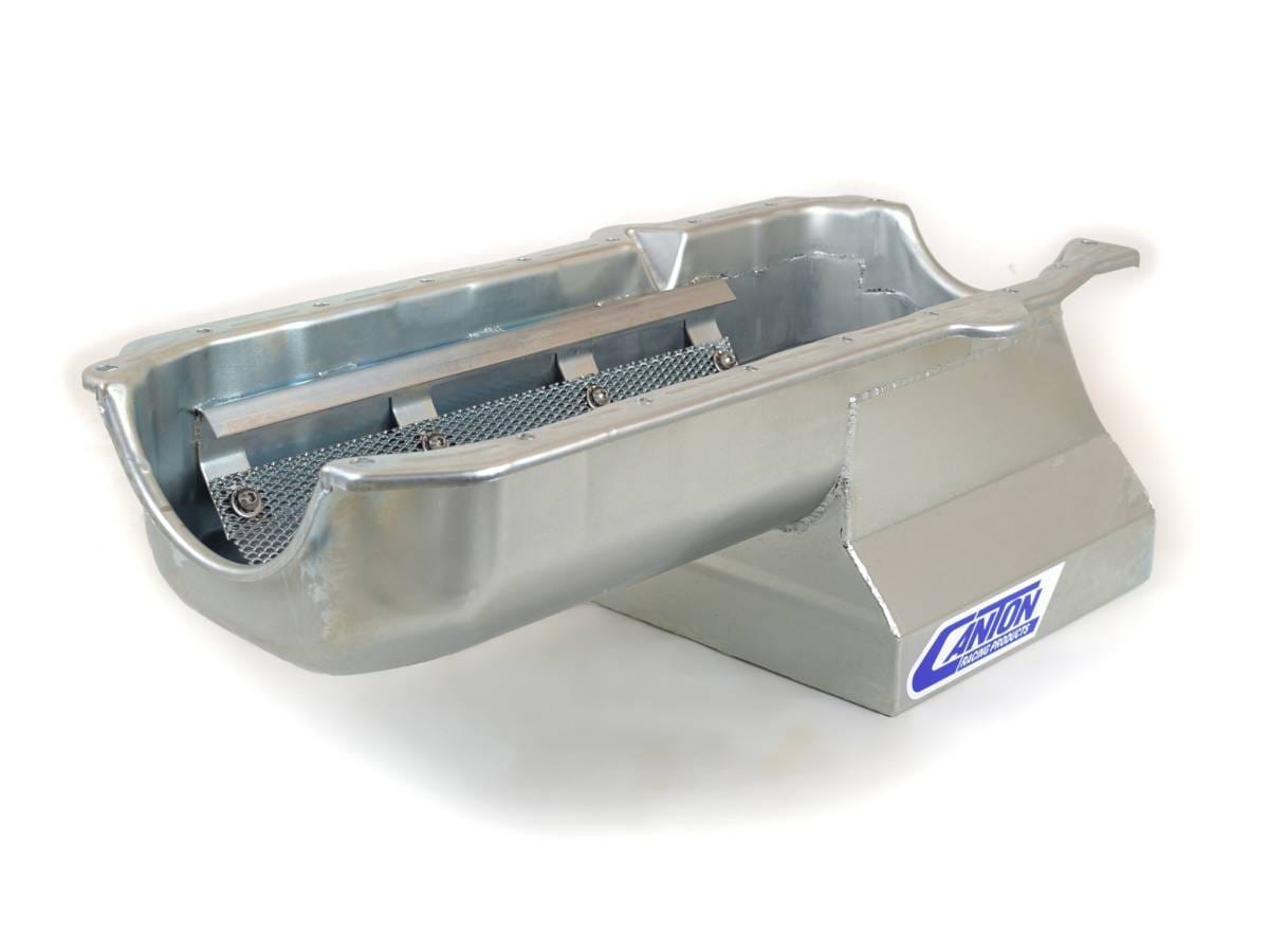 Canton "T" Sump Drag Race Chevy SBC 1980-1985 Blocks w/ Right Side Dipstick Oil Pan - Black thumbnail 5