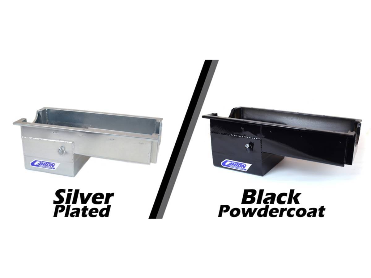 Canton Drag Race Chevy Oil Pan SBC Dart/Rocket Spread Rail Blocks - Silver thumbnail 6