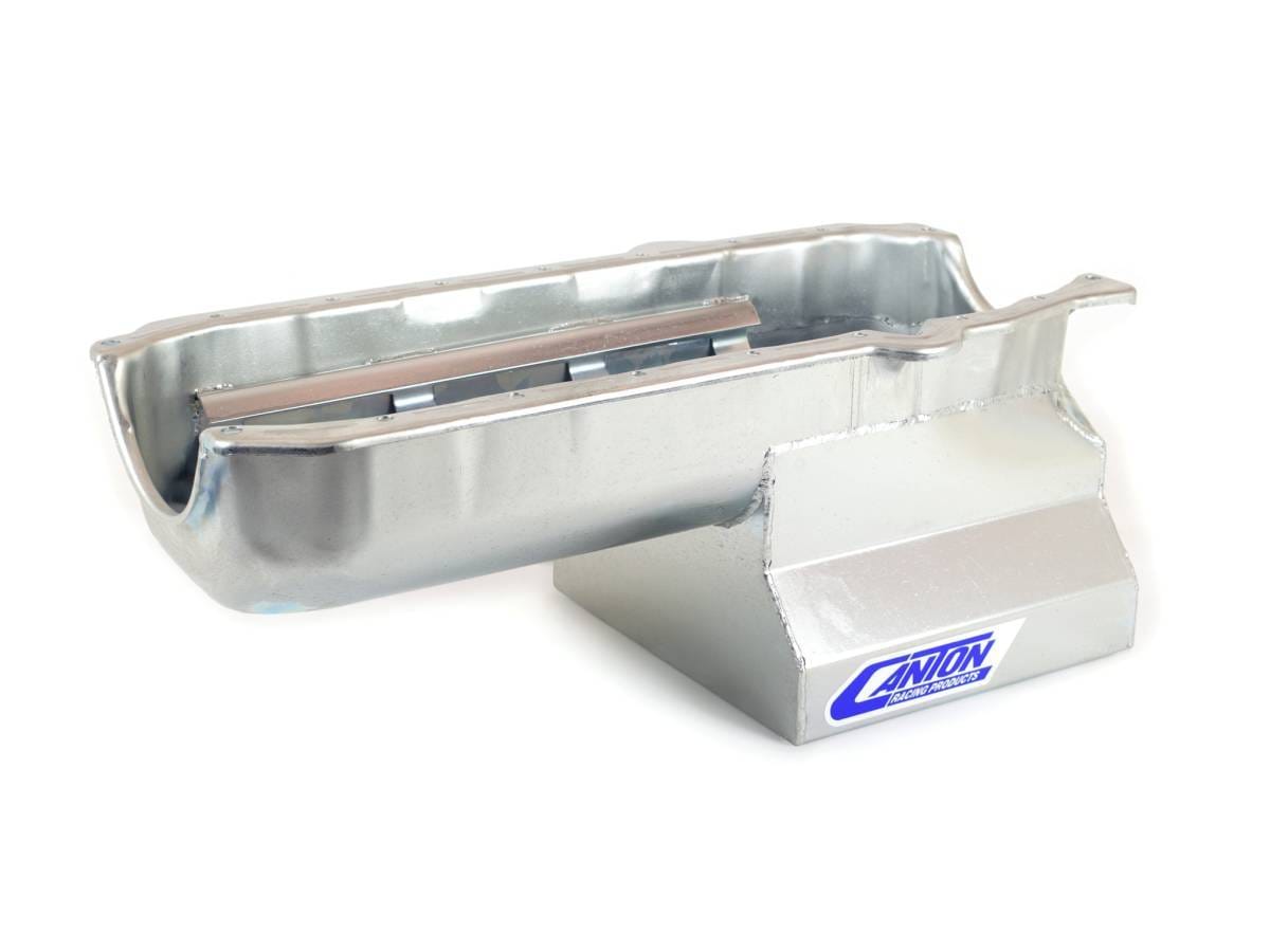 Canton "T" Sump Drag Race Chevy SBC Pre-1980 Blocks Oil Pan - Silver thumbnail 2