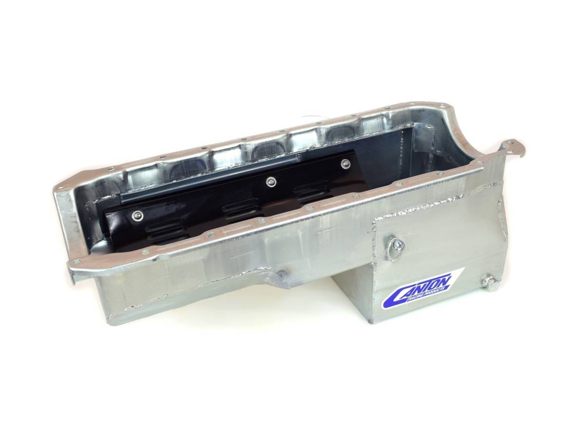 Canton Drag Race Chevy BBC Mark 4 Blocks With Aftermarket Offset Starters Oil Pan - Silver thumbnail 2