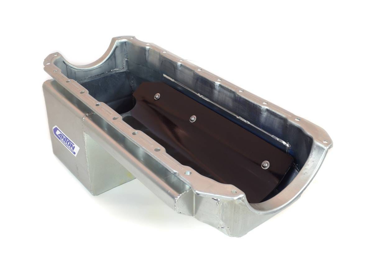 Canton Drag Race Chevy BBC Mark 4 Blocks With Aftermarket Offset Starters Oil Pan - Black thumbnail 3