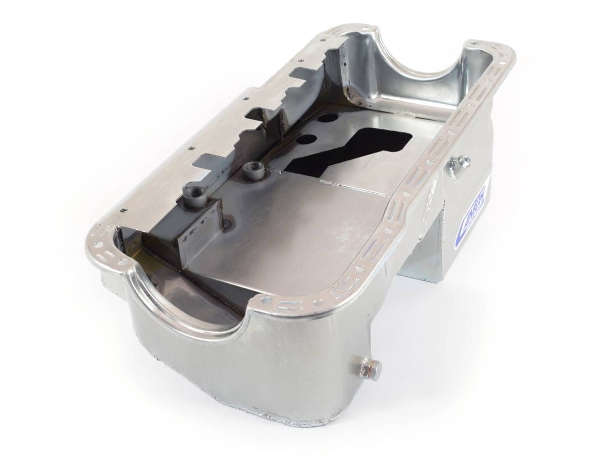 Ford Fox Body 302 Block Rear Sump Drag Race Oil Pan - Black thumbnail 3