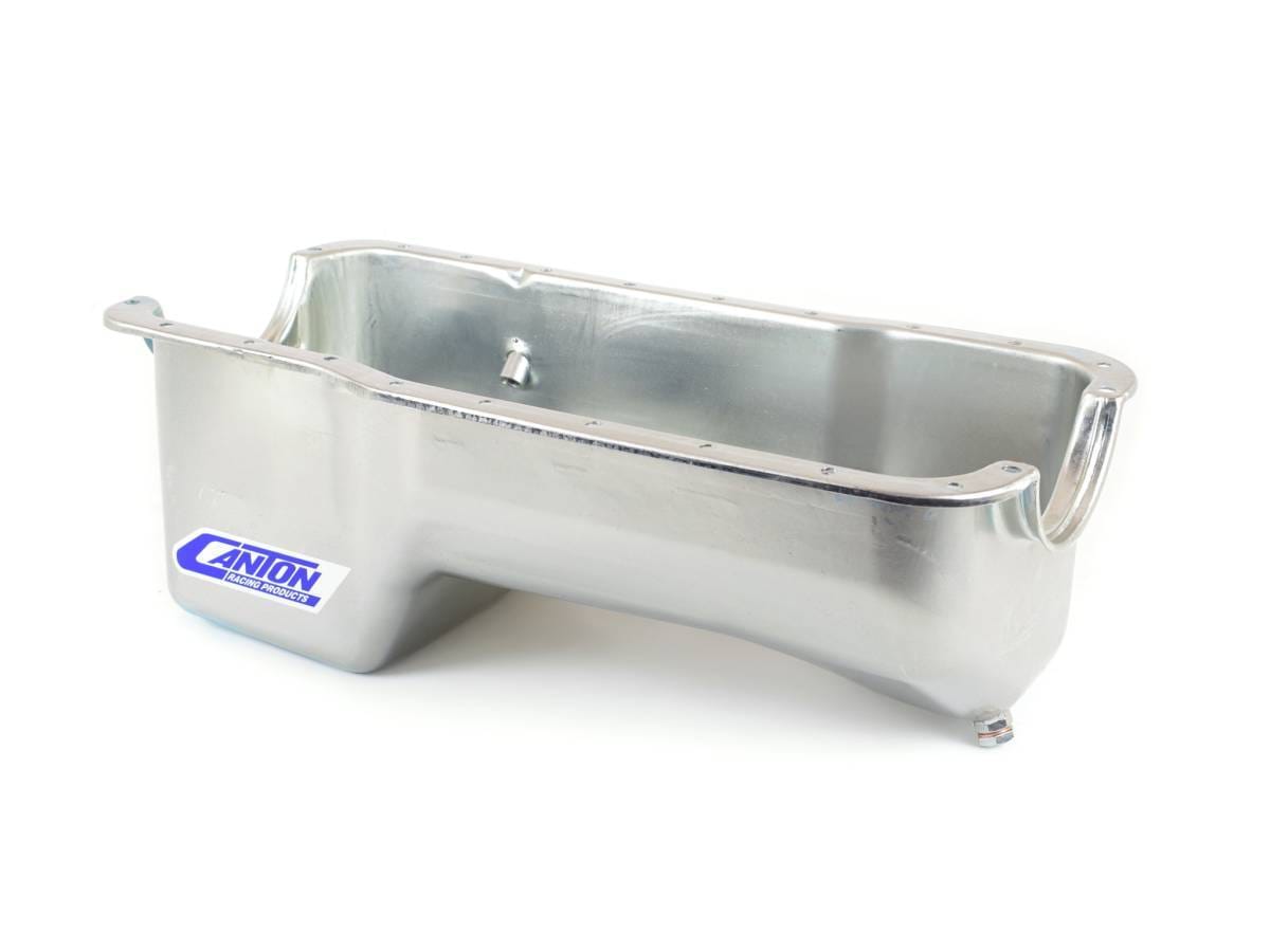 Ford Stock Eliminator 351W Block Rear Sump Drag Race Oil Pan - Silver