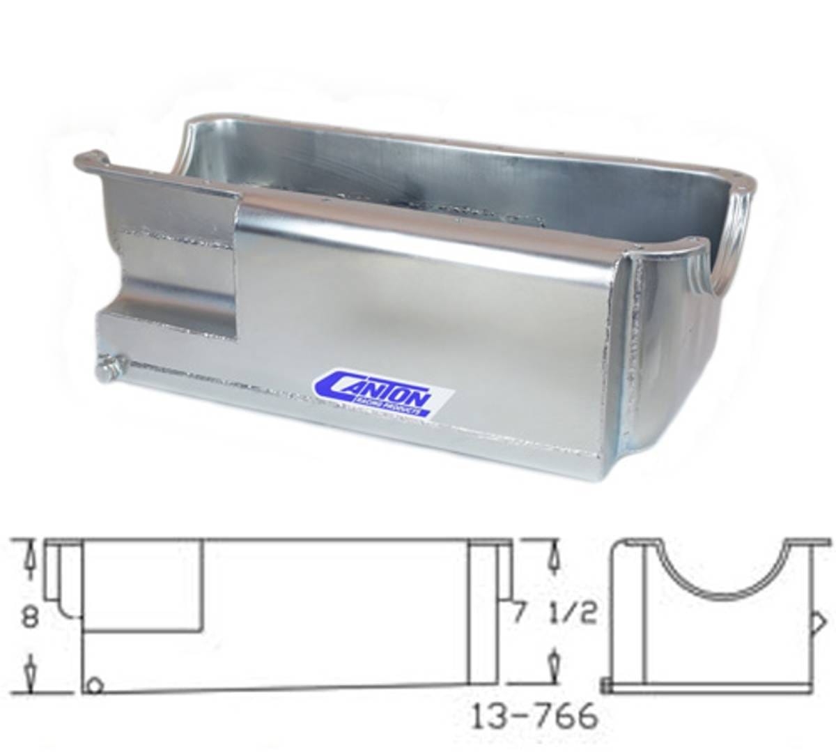 Ford Flat Bottom Pro Power 429-460 Blocks Mid Sump Drag Race Oil Pan thumbnail 5