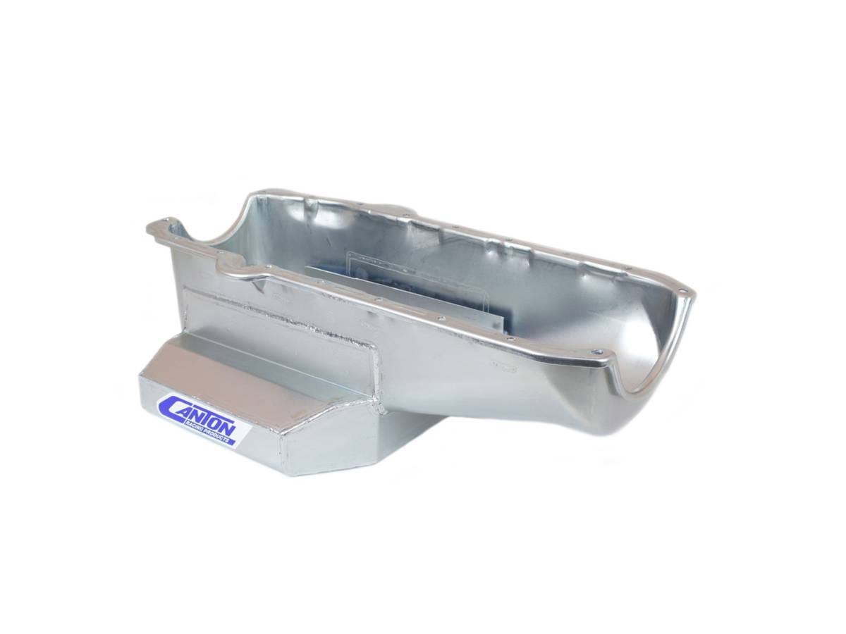 Chevy Corvette 1984-1996 SBC blocks Canton T-Sump Oil Pan - Silver
