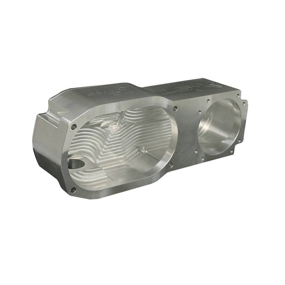 CBM Side Mount Billet Aluminum Throttle Body Adapter for Whipple 4.0L Rear Feed GM LS Supercharger System thumbnail 5