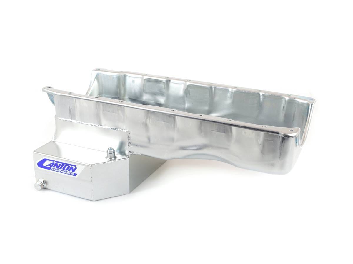 Canton Chevy 1964-1967 Chevelle BBC Mark 5 & 6 Blocks T-Sump Street Oil Pan - Silver