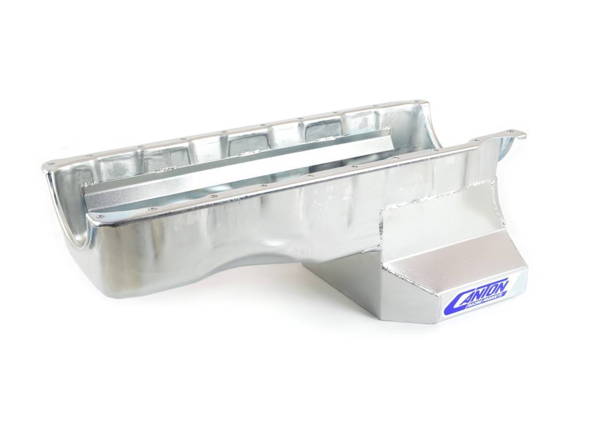Canton Chevy 1964-1967 Chevelle BBC Mark 5 & 6 Blocks T-Sump Street Oil Pan - Black thumbnail 2