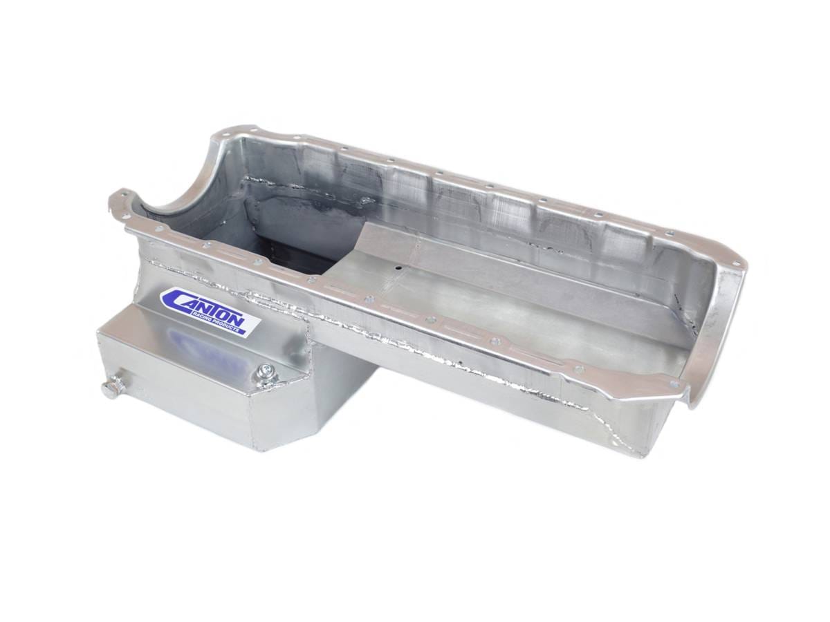 Canton Chevy BBC Mark 4 Blocks T-Sump Street Oil Pan - Silver thumbnail 2
