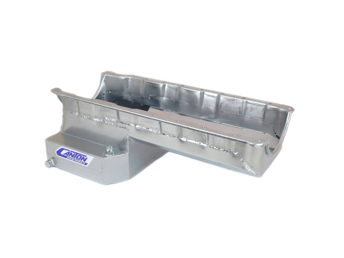 Canton Chevy BBC Mark 5 & 6 Blocks T-Sump Street Oil Pan - Silver