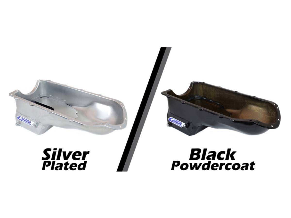 Canton Pontiac 301-455 Shallow Road Race Deep-Sump Oil Pan - Silver thumbnail 6