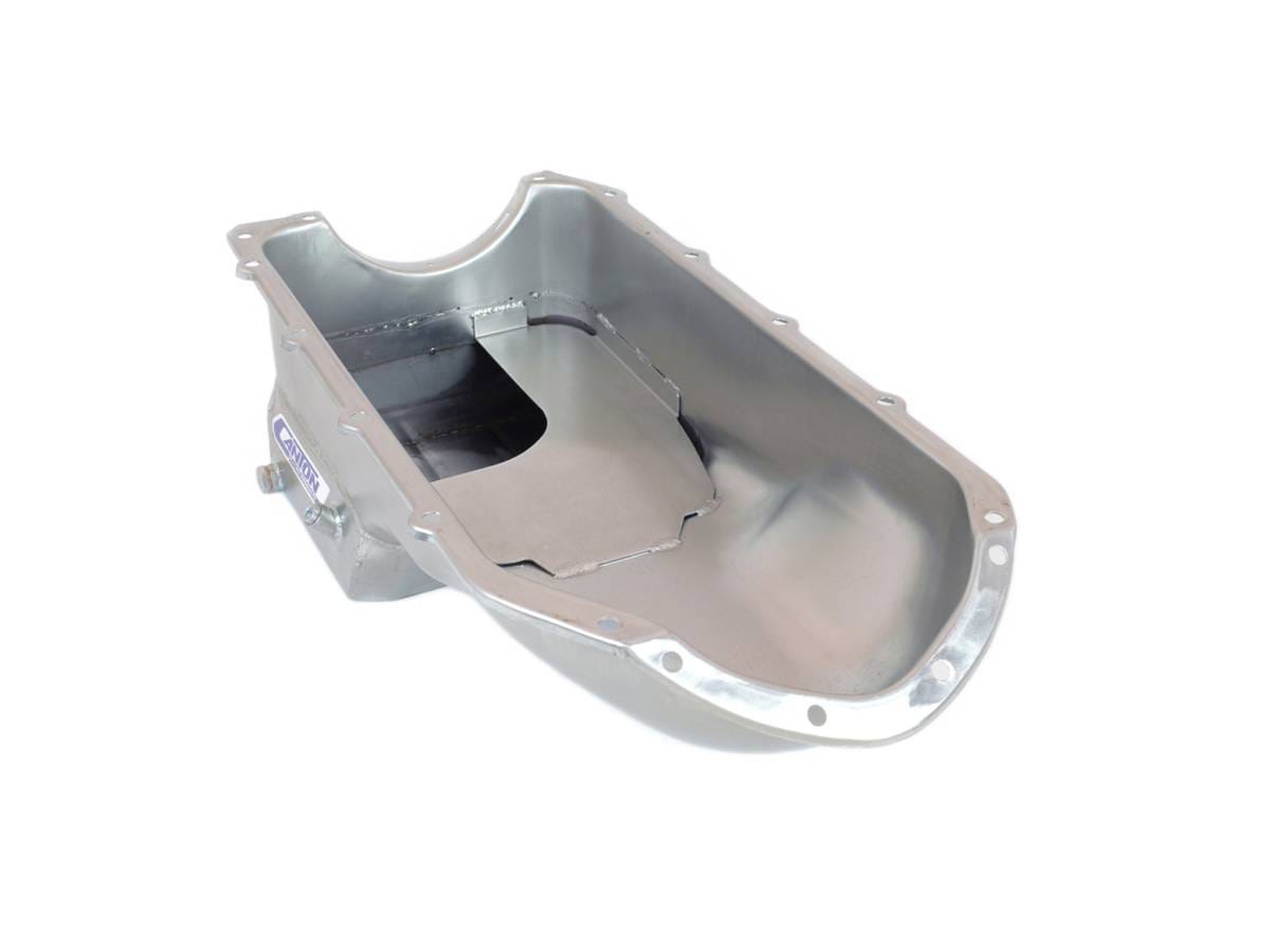 Canton Pontiac 301-455 Shallow Road Race Deep-Sump Oil Pan - Black thumbnail 3