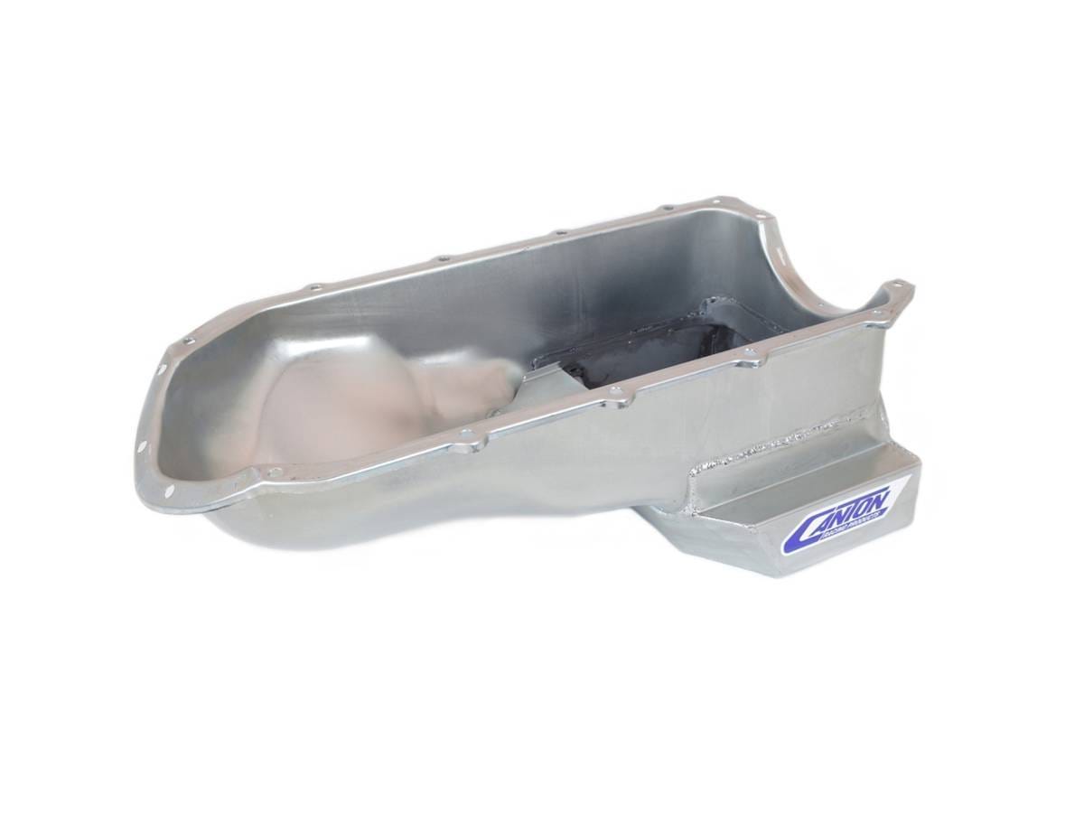 Canton Pontiac 301-455 Shallow Road Race Deep-Sump Oil Pan - Black thumbnail 2