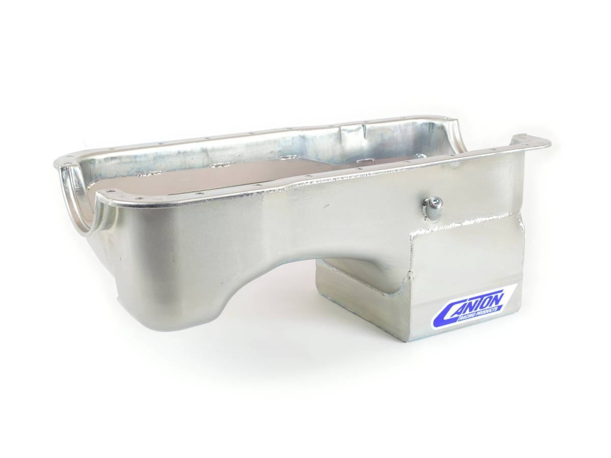 Ford Mustang 289/302 Canton 7 Quart Deep Rear Sump Oil Pan w/ Scraper - Silver thumbnail 2