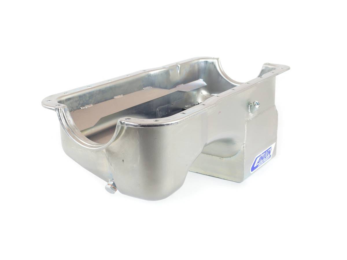 Ford Mustang 289/302 Canton 7 Quart Deep Rear Sump Oil Pan w/ Scraper - Silver thumbnail 3