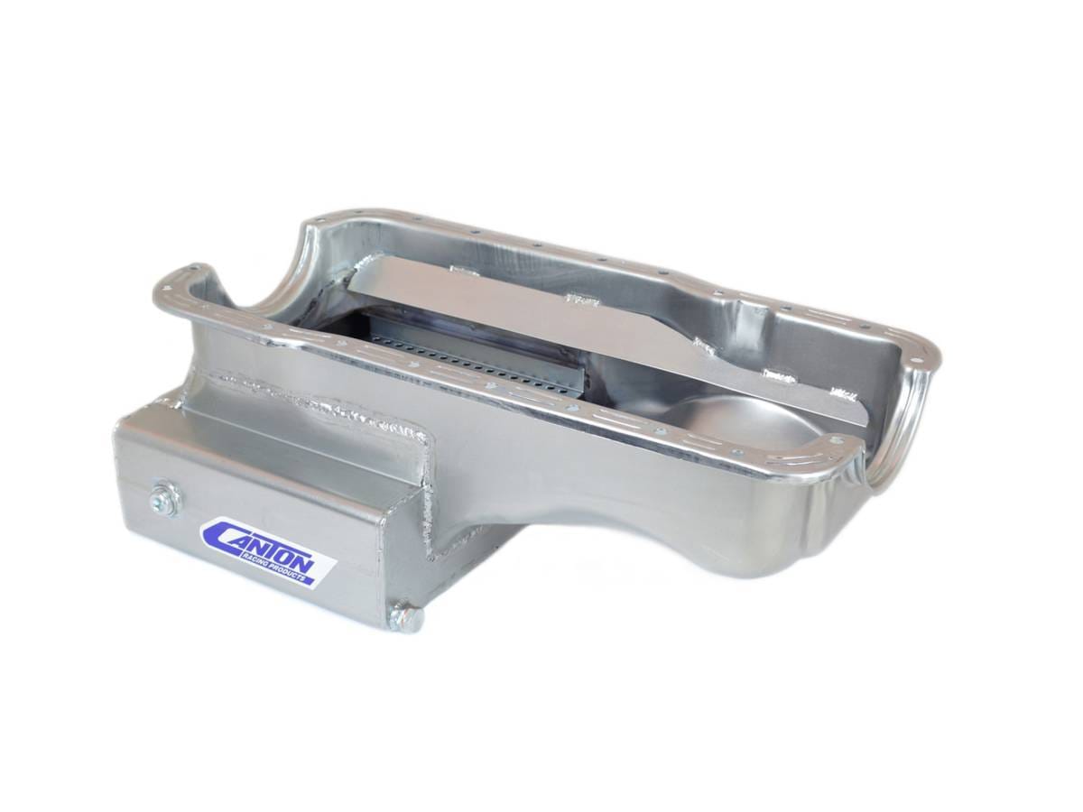 Ford  289-302 Blocks Front Sump Road Race Oil Pan - Silver