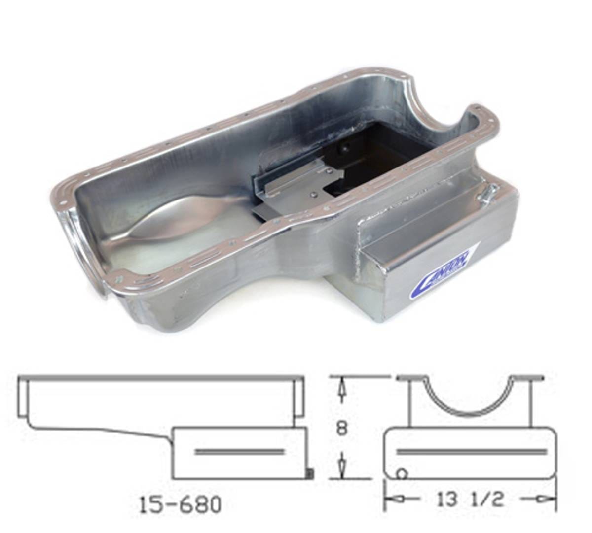 Ford 351W Road Race Front Sump Oil Pan - Canton - Silver thumbnail 5